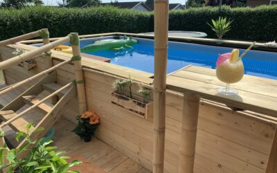 4) Poolbar og trappe